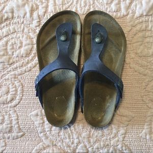 🔥LOWEST SALE🔥Birkenstocks Navy Blue Giezah Practically New Sz 9